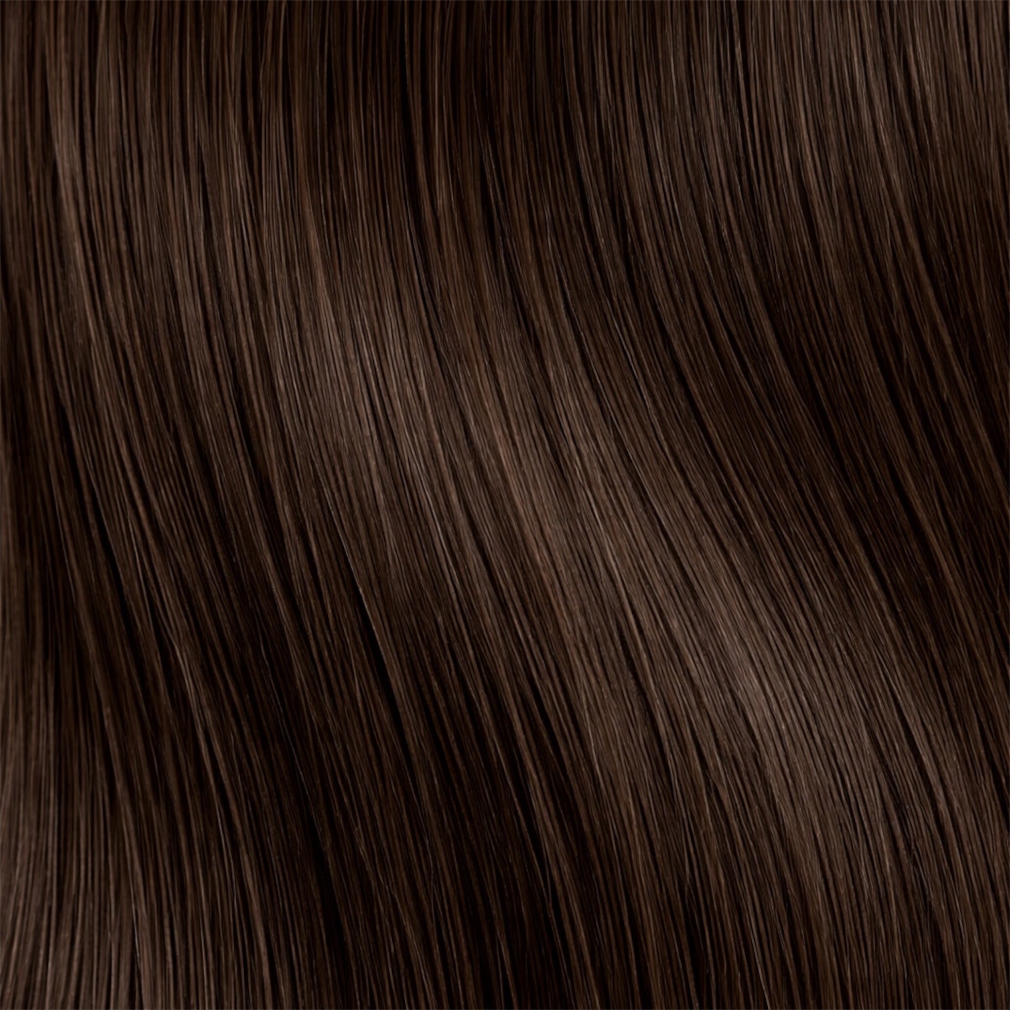 Close-up of dark brown hair strands
