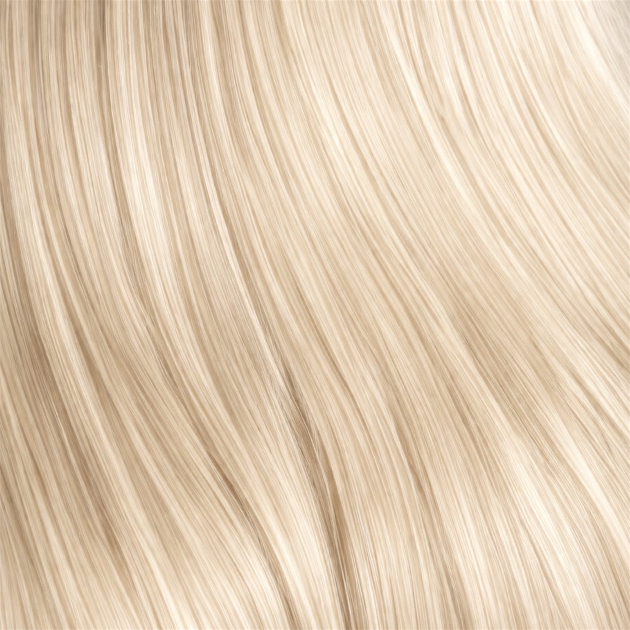 Close-up of light blonde hair strands